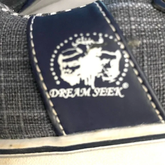 Dream Seek Nautical Blue Slip-On Canvas Mens Shoes Sneakers 8.5 Comfort Travel - Picture 8 of 10